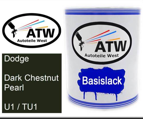 Dodge, Dark Chestnut Pearl, U1 / TU1: 1L Lackdose, von ATW Autoteile West.